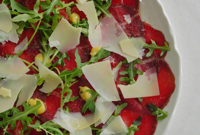 Eten in langbroek met bourgondische keuken - carpaccio
